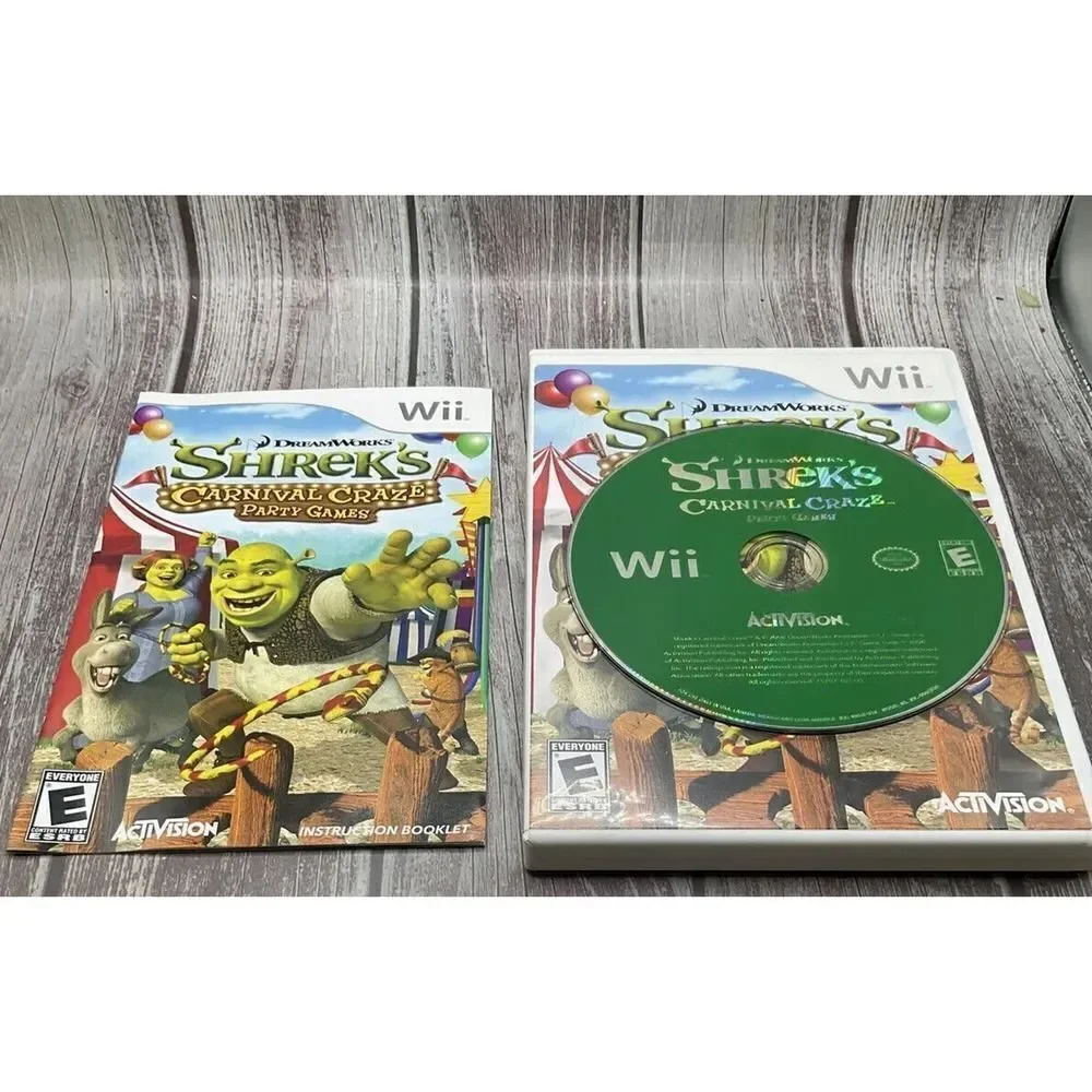 Shrek's Carnival Craze Party Games (Nintendo Wii, 2008) CIB‎